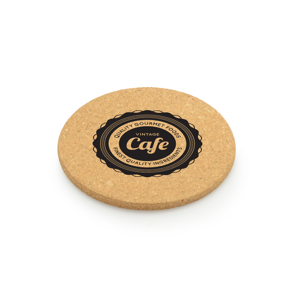 Branded Round Natural Cork Coaster