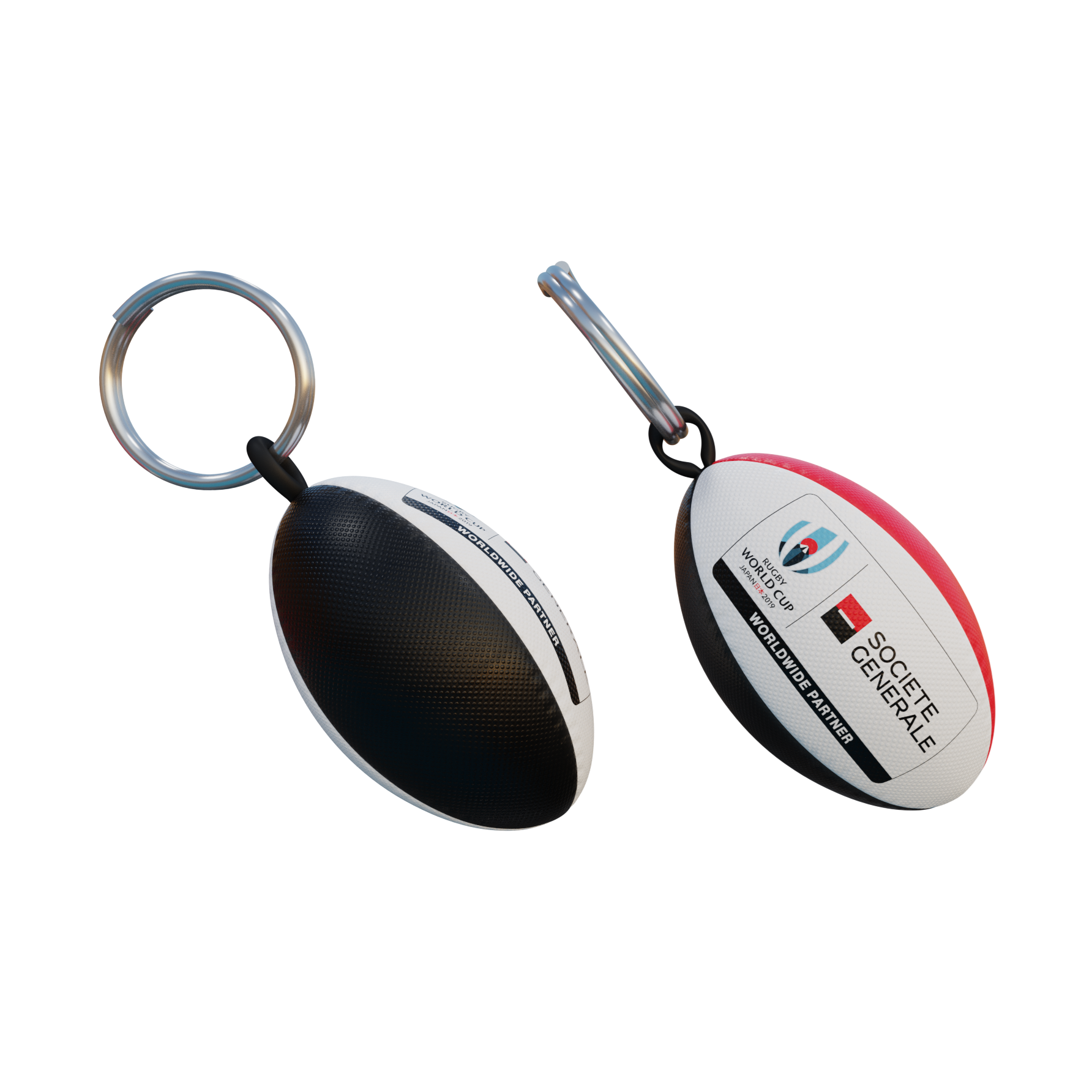 Branded Rugby Ball Keyring