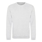 Branded Classic Ringspun Cotton Sweatshirt in Ash Grey
