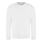 Branded Classic Ringspun Cotton Sweatshirt in Arctic White