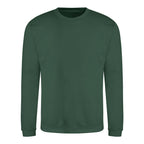 Branded Classic Ringspun Cotton Sweatshirt in Bottle Green