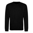 Branded Classic Ringspun Cotton Sweatshirt in Black Smoke