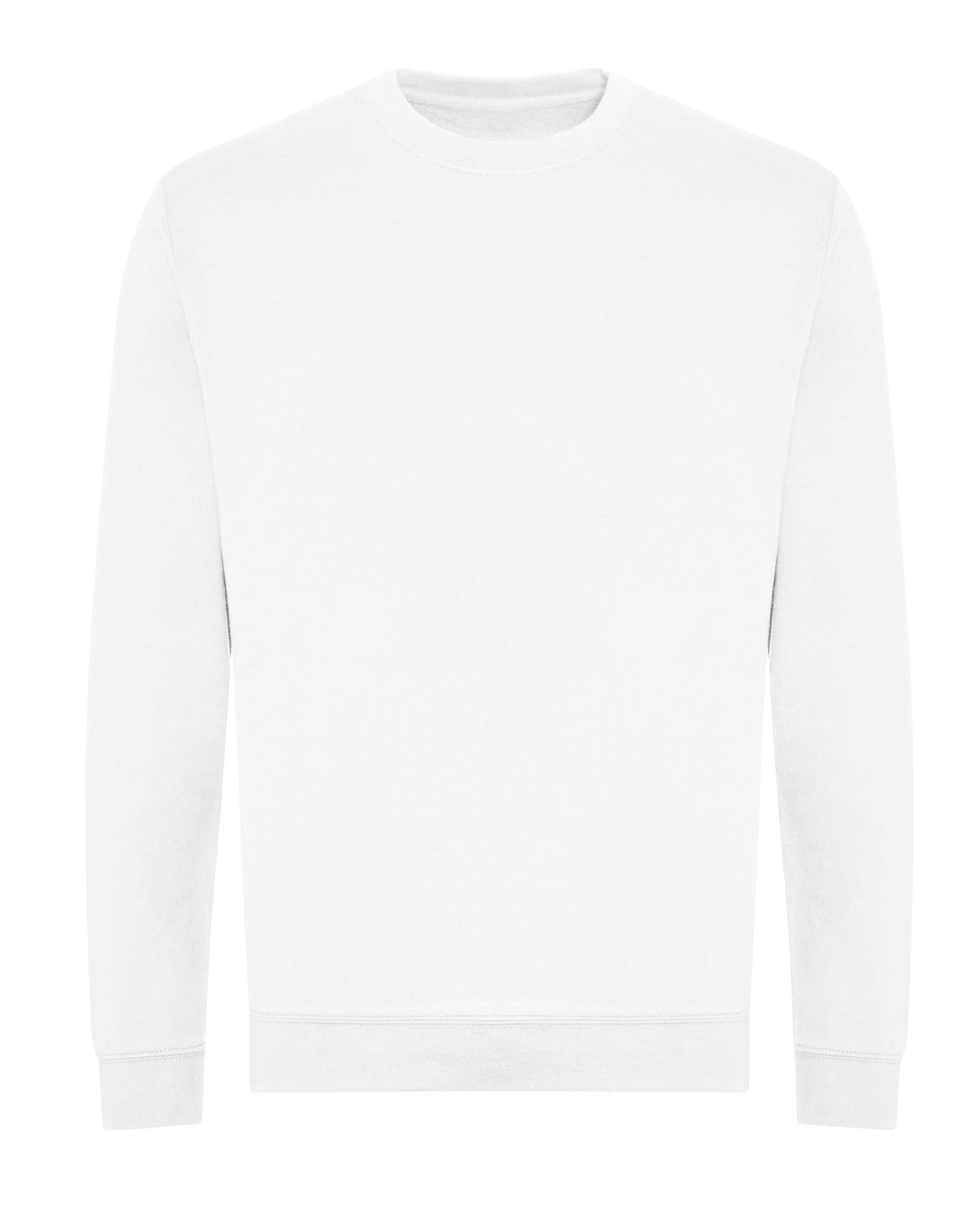 Branded Organic Cotton and Recycled Polyester Sweatshirt in Arctic White