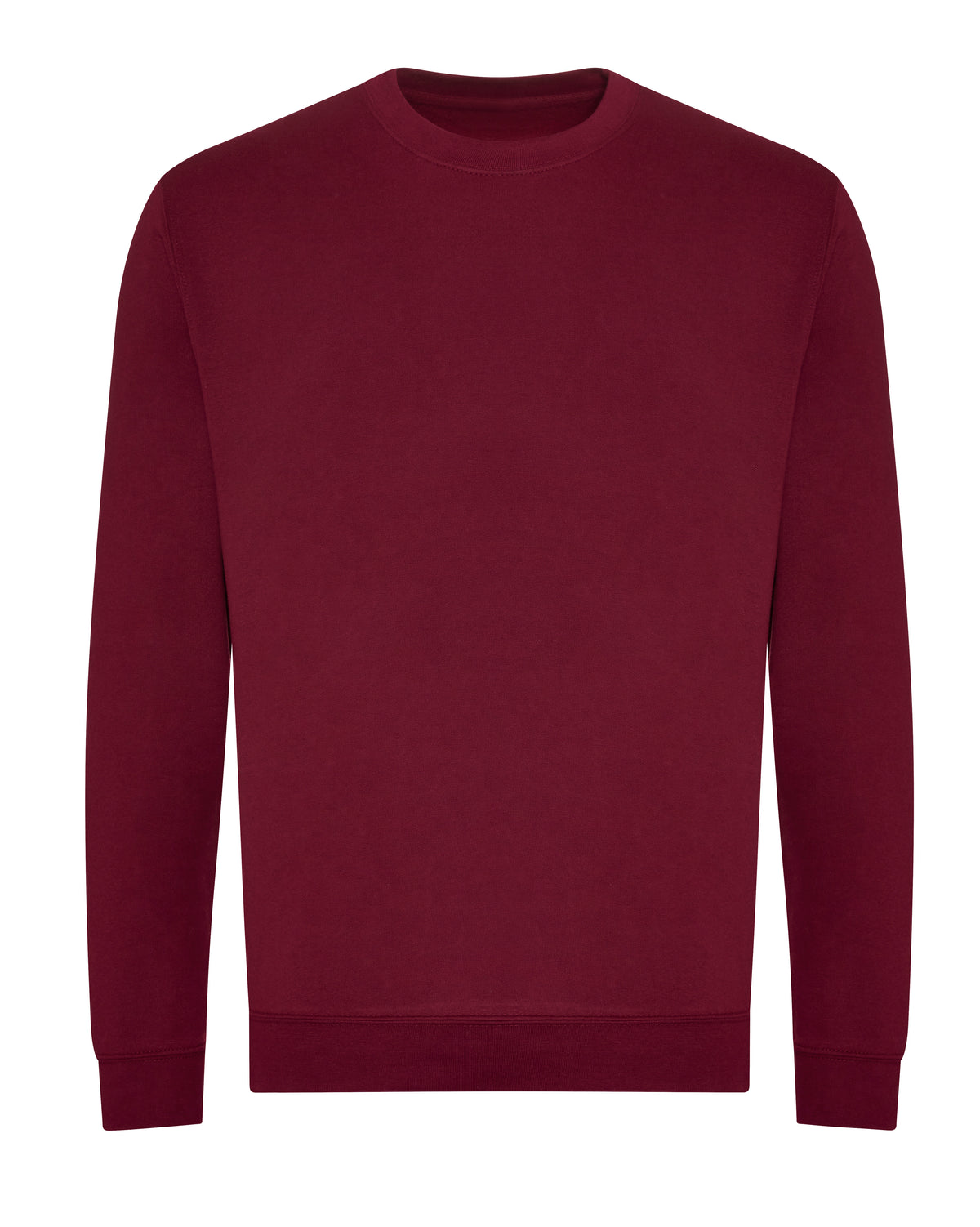 Branded Organic Cotton and Recycled Polyester Sweatshirt in Burgandy