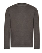 Branded Organic Cotton and Recycled Polyester Sweatshirt in Charcoal