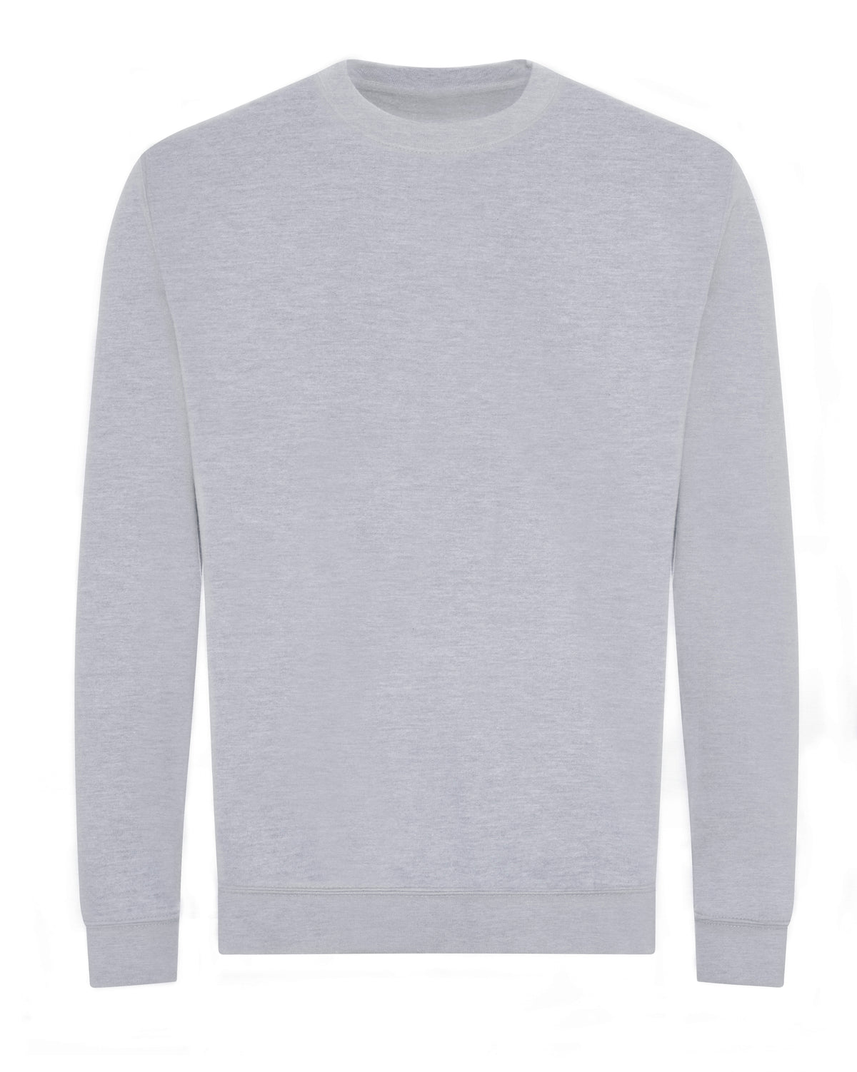 Branded Organic Cotton and Recycled Polyester Sweatshirt in Heather Grey