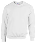 Branded Heavy Blend Crew Neck Sweatshirt in Ash Grey