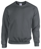 Branded Heavy Blend Crew Neck Sweatshirt in Charcoal