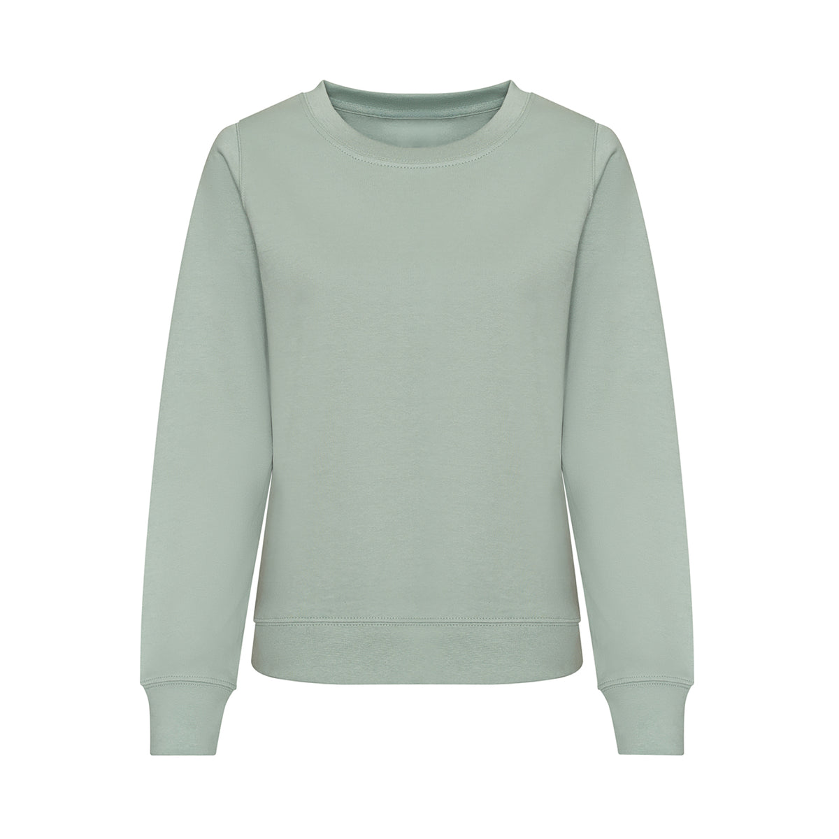 Branded Women's Classic Cotton Sweatshirt in Dusty Green