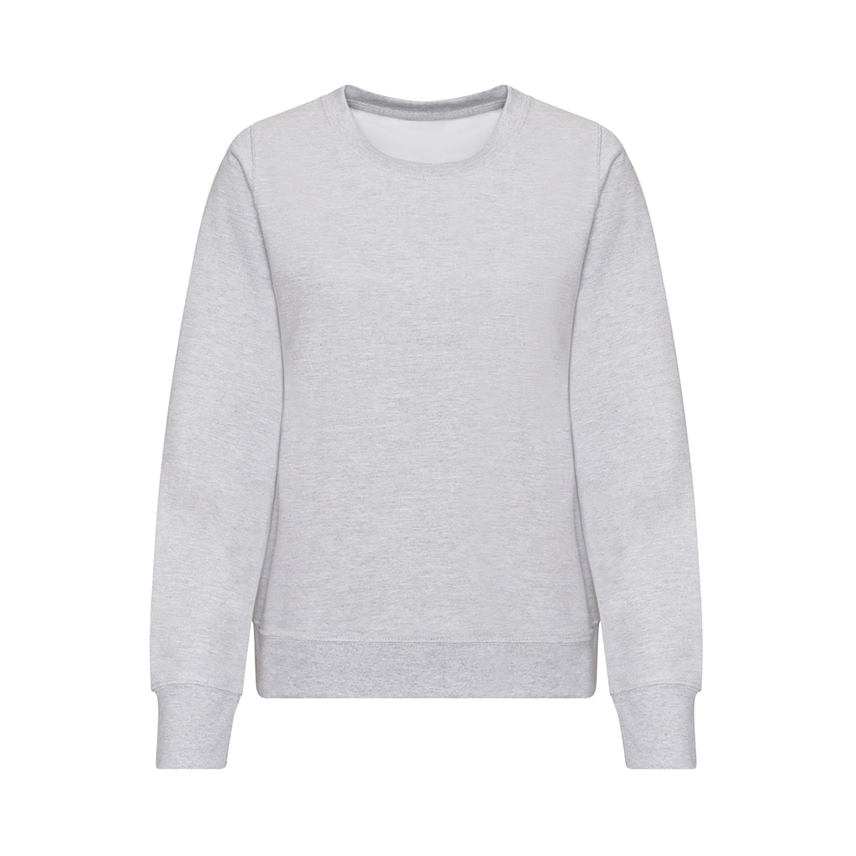 Branded Women's Classic Cotton Sweatshirt in Heather Grey