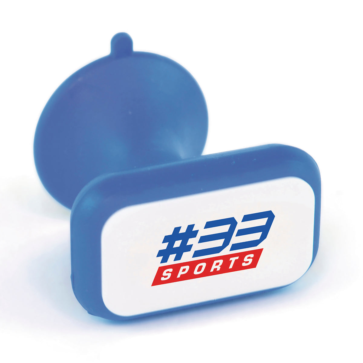 Branded Soft Rubber Phone Sucker Stand in Blue