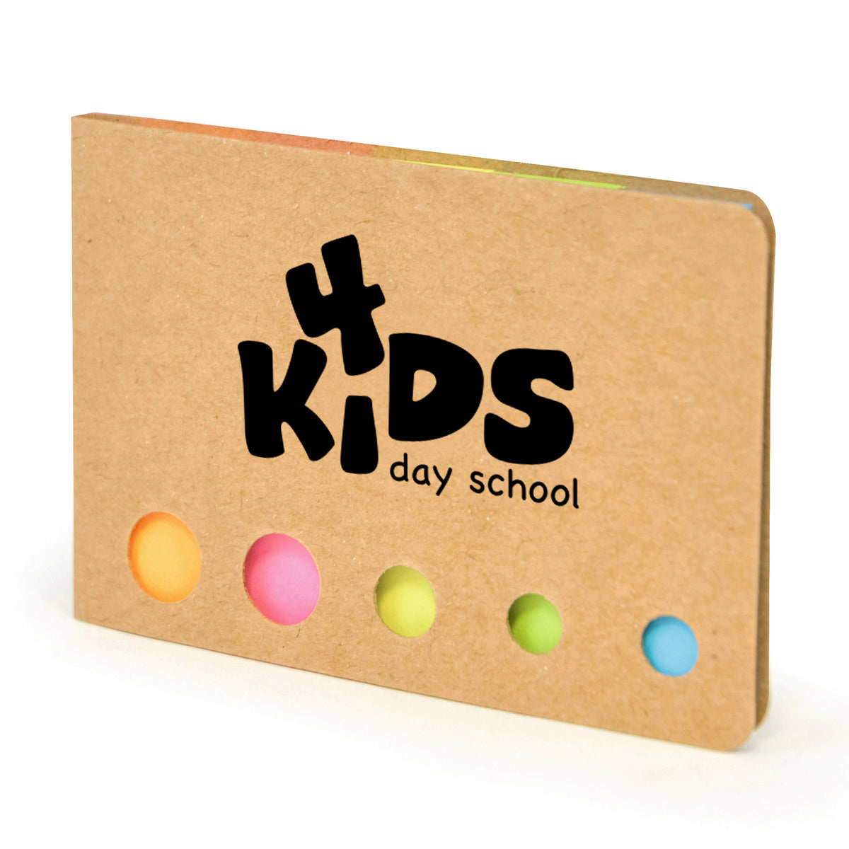 Branded Paper Sticky Flag Set in Matchbook Holder