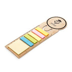 Branded Bamboo Bookmark with Sticky Notes