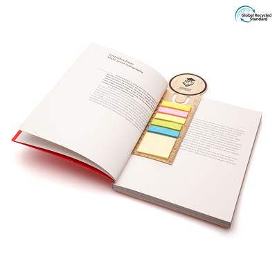Branded Bamboo Bookmark with Sticky Notes