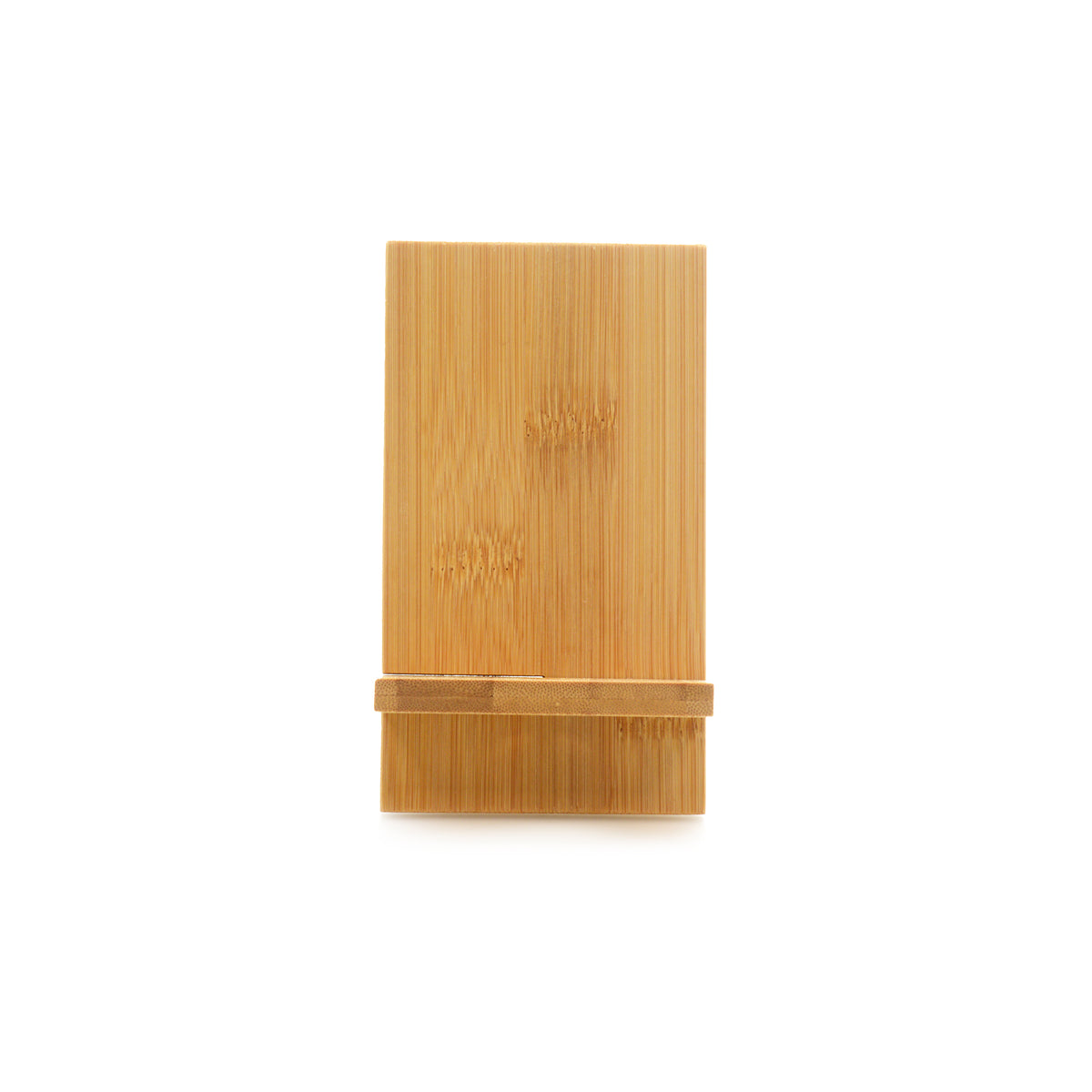 Branded Two-Piece Bamboo Phone Stand