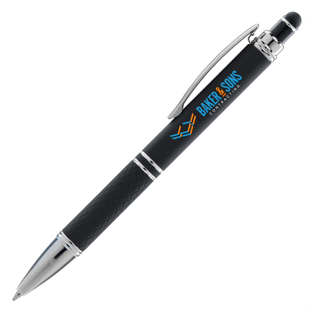 Soft Touch Metal Pen with Stylus