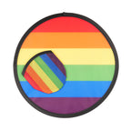 Branded Foldable Rainbow Flying Disc with Pouch