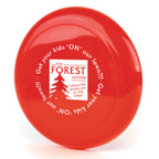 Branded Plastic Frisbee Flying Disc in Red