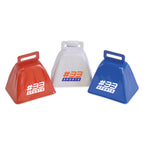 Branded Metal Cow Bell with Lanyard Attachment