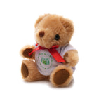 Branded Teddy Bear with Red Ribbon and T-shirt