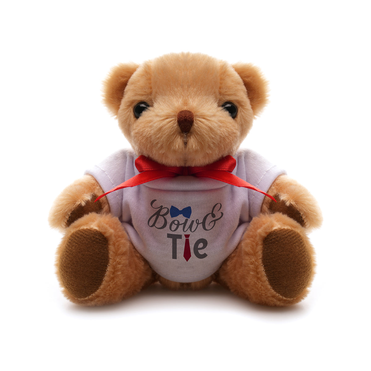 Branded Plush Teddy Bear with White T-shirt