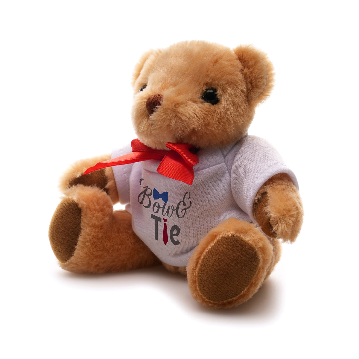 Branded Plush Teddy Bear with White T-shirt