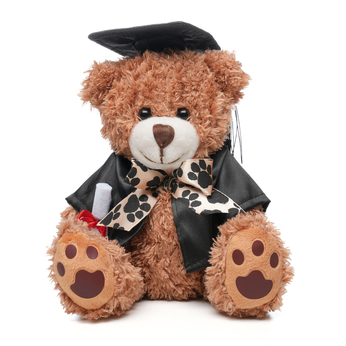 Branded Graduation Teddy Bear with Gown and Scroll