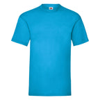Branded Men's Classic Fit Cotton T-Shirt in Azure Blue