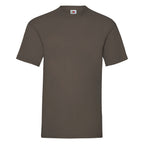 Branded Men's Classic Fit Cotton T-Shirt in Chocolate