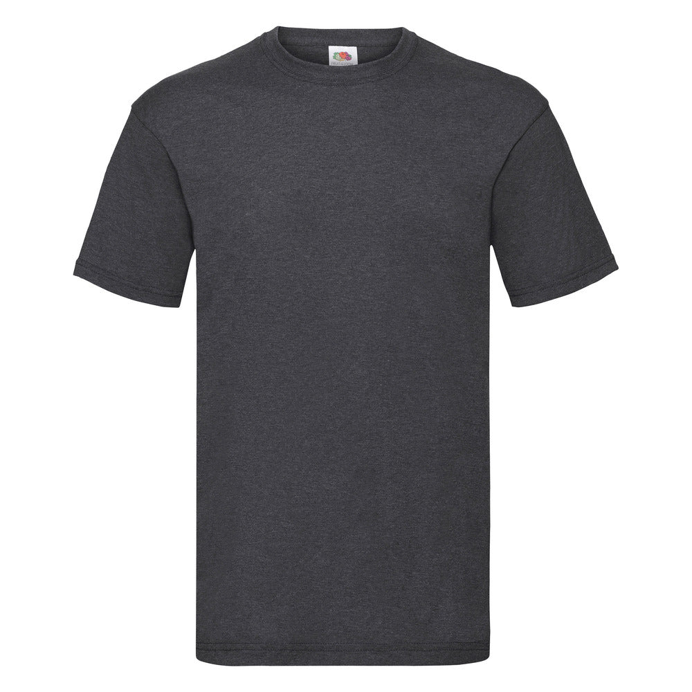 Branded Men's Classic Fit Cotton T-Shirt in Dark Heather