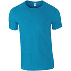 Branded Soft Ringspun Cotton Blend T-Shirt in Antique Sapphire