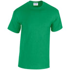 Branded Heavy Cotton Crew Neck T-Shirt in Antique Irish Green