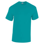 Branded Heavy Cotton Crew Neck T-Shirt in Antique Jade Dome