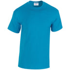 Branded Heavy Cotton Crew Neck T-Shirt in Antique Sapphire