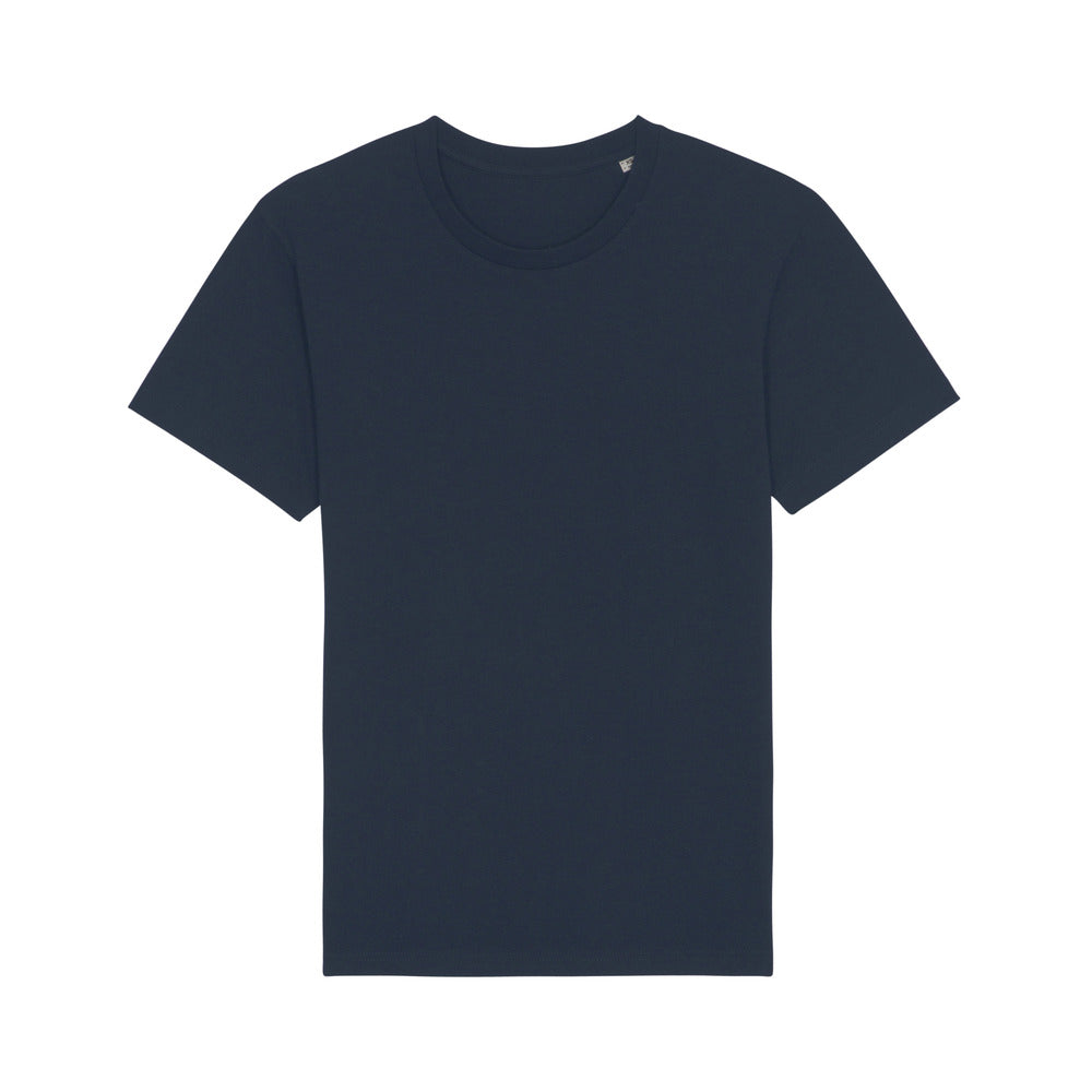 Branded Organic Cotton Unisex T-Shirt in French Navy