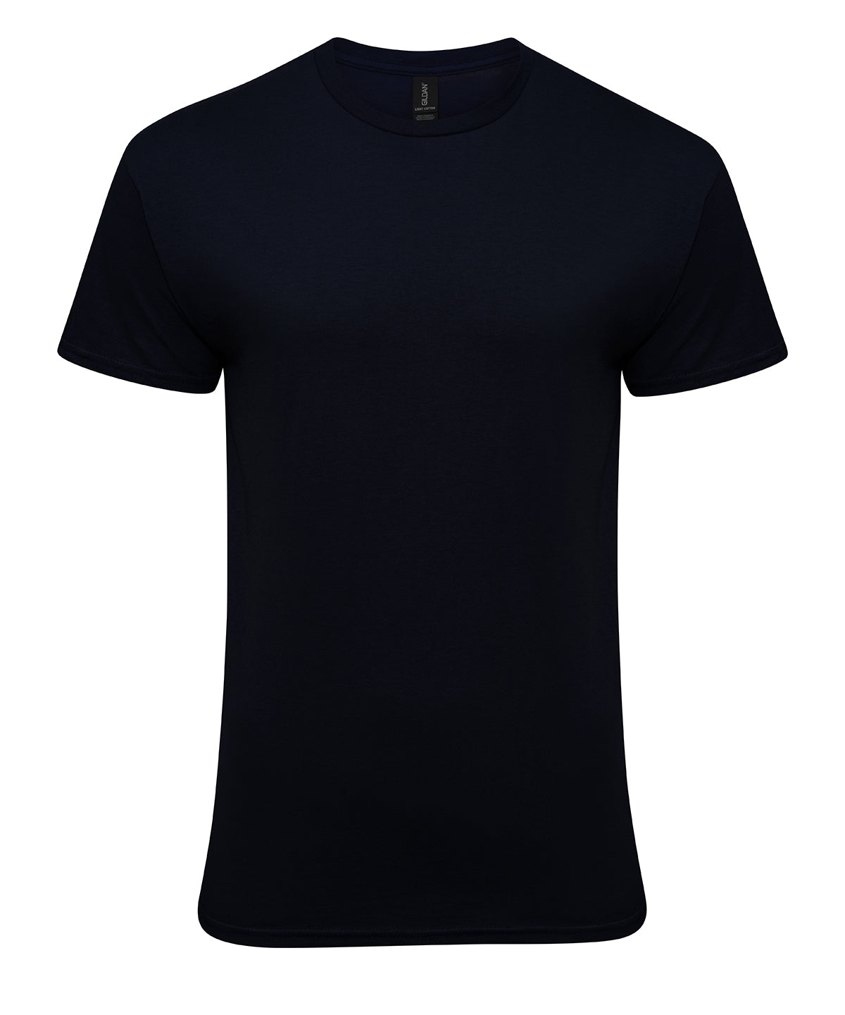 Branded Lightweight Cotton T-Shirt in Black