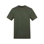 Branded Unisex Relaxed Fit Cotton T-Shirt in Earthy Green
