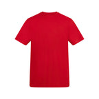 Branded Unisex Relaxed Fit Cotton T-Shirt in Fire Red