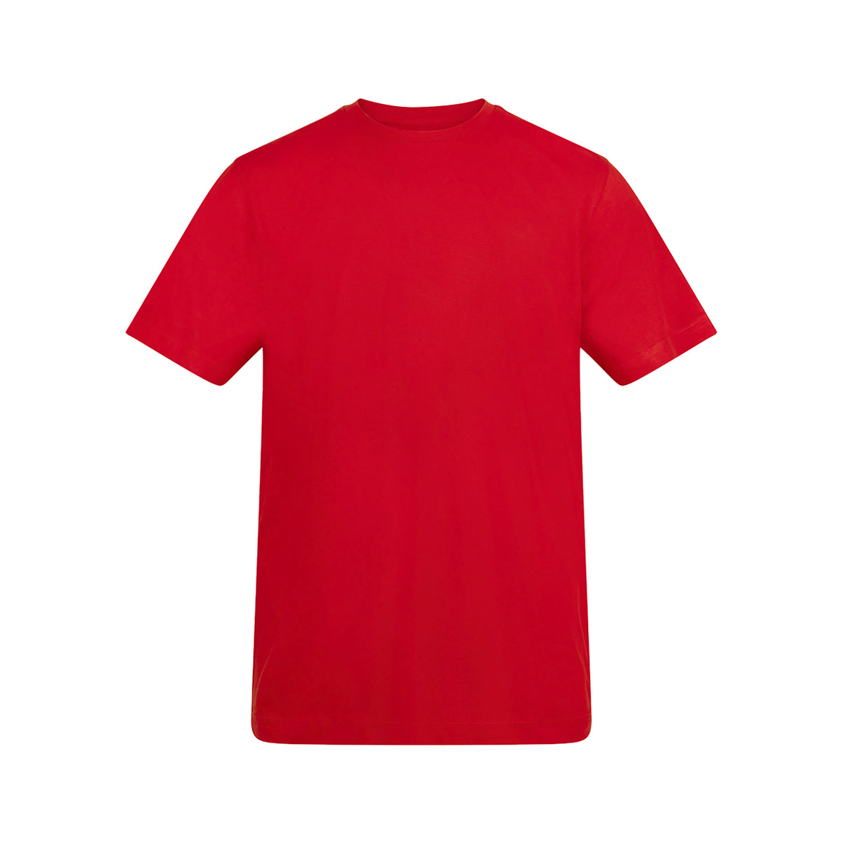Branded Unisex Relaxed Fit Cotton T-Shirt in Fire Red