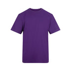 Branded Unisex Relaxed Fit Cotton T-Shirt in Purple