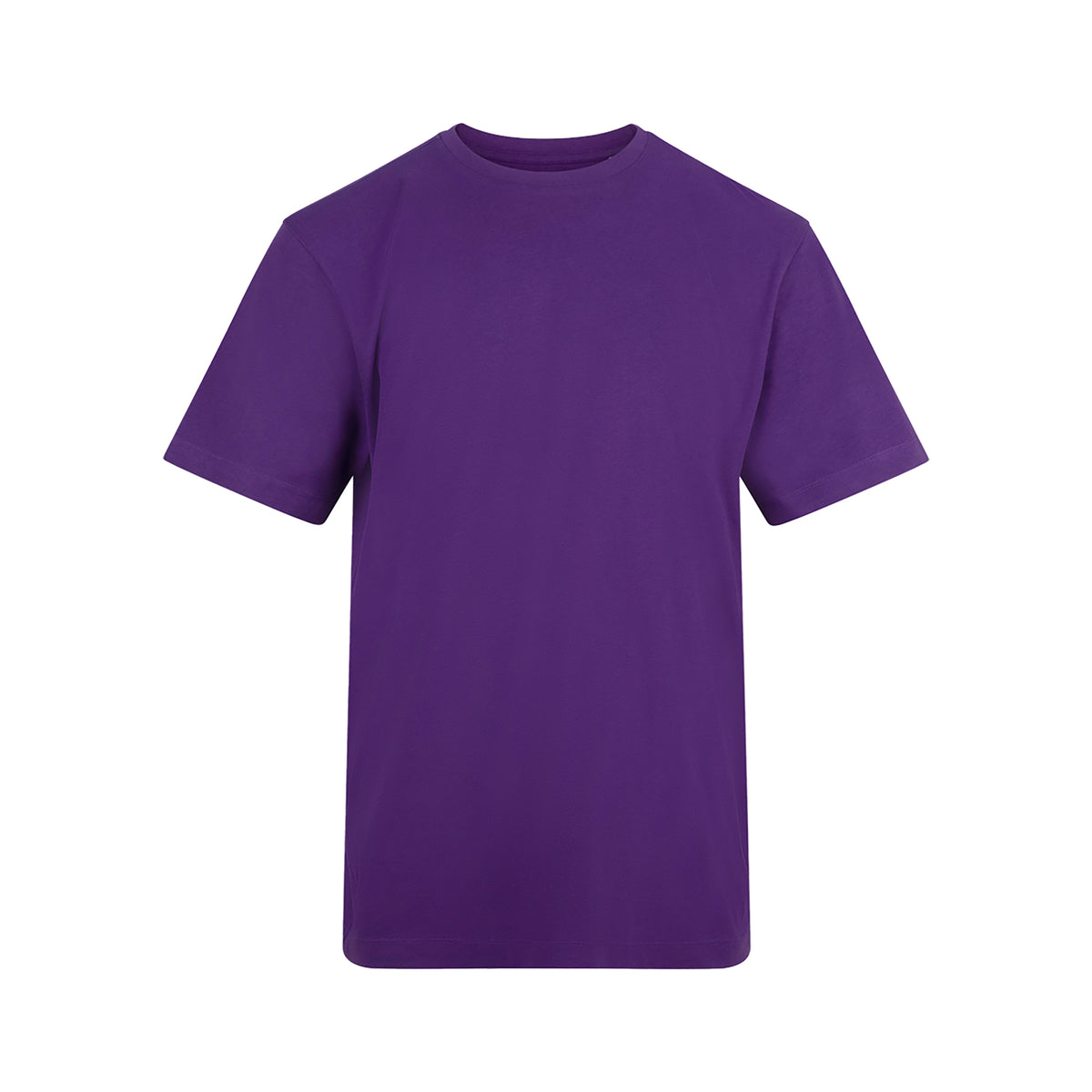 Branded Unisex Relaxed Fit Cotton T-Shirt in Purple