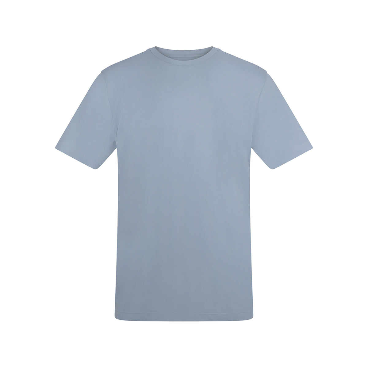 Branded Unisex Relaxed Fit Cotton T-Shirt in Sky Blue