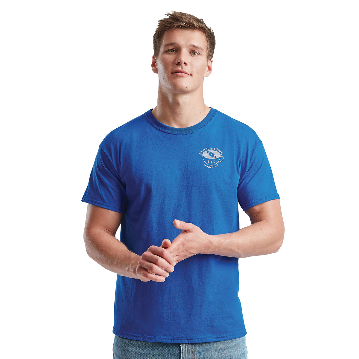 Branded Men's Soft Cotton Crew Neck T-Shirt