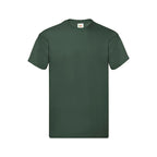 Branded Men's Soft Cotton Crew Neck T-Shirt in Bottle Green