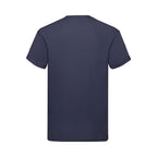 Branded Men's Soft Cotton Crew Neck T-Shirt in Dark Navy