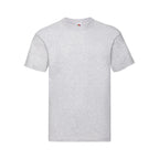 Branded Men's Soft Cotton Crew Neck T-Shirt in Heather Grey