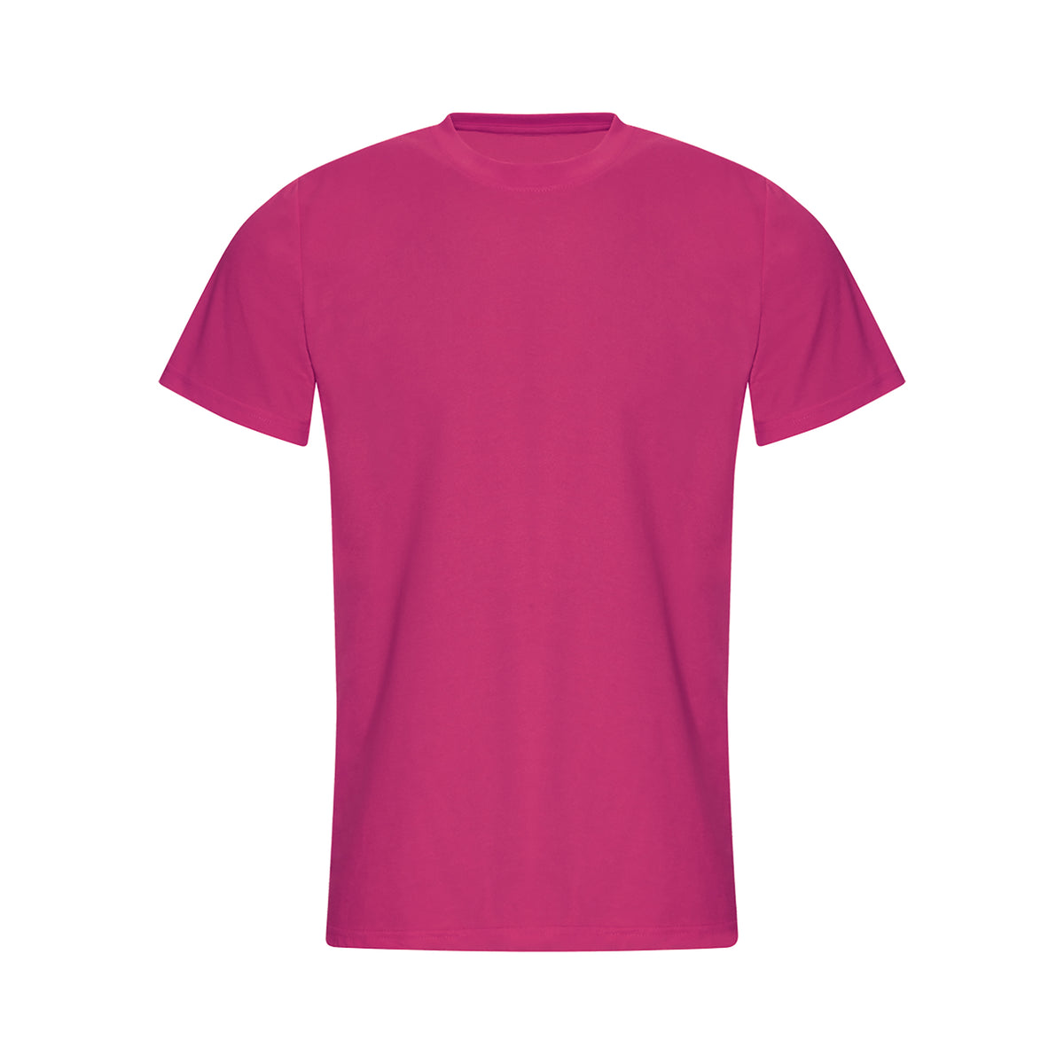 Branded Polycotton Workwear T-Shirt in Fuchsia