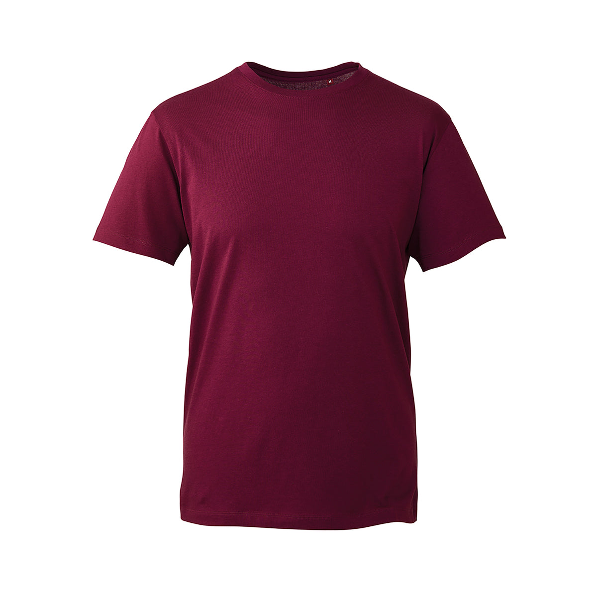 Branded Retail Fit Organic Cotton T-Shirt in Burgandy