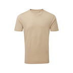 Branded Retail Fit Organic Cotton T-Shirt in Desert Sand