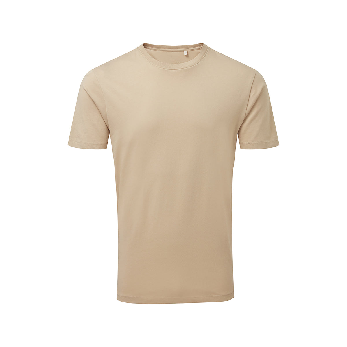 Branded Retail Fit Organic Cotton T-Shirt in Desert Sand